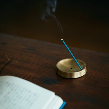 Fog Linen Work Brass Incense Stand Round | Fog Linen Work | Miss Arthur | Home Goods | Tasmania