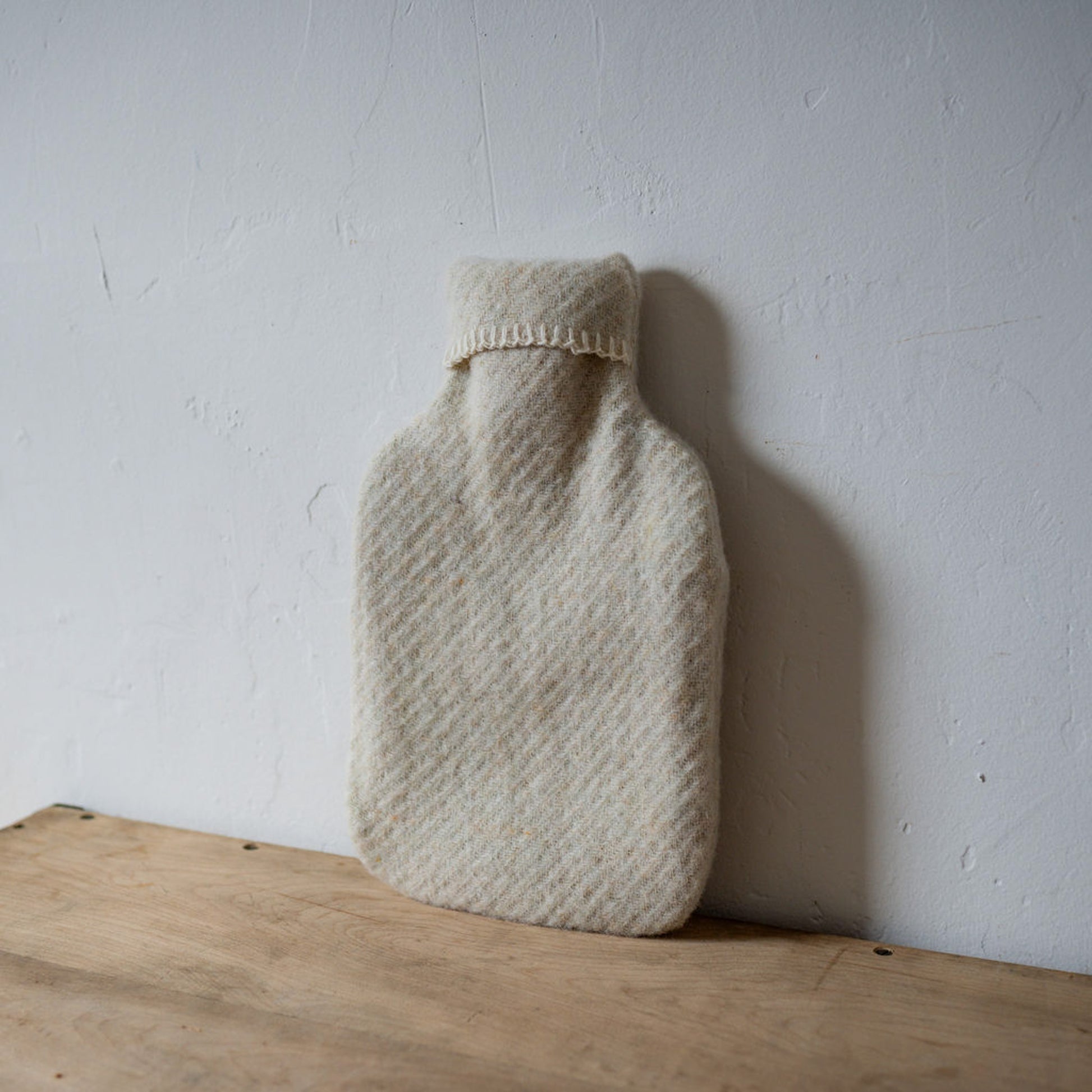 Tweedmill Textiles Hot Water Bottle Cover Recycled Wool Almond | Tweedmill Textiles | Miss Arthur | Home Goods | Tasmania