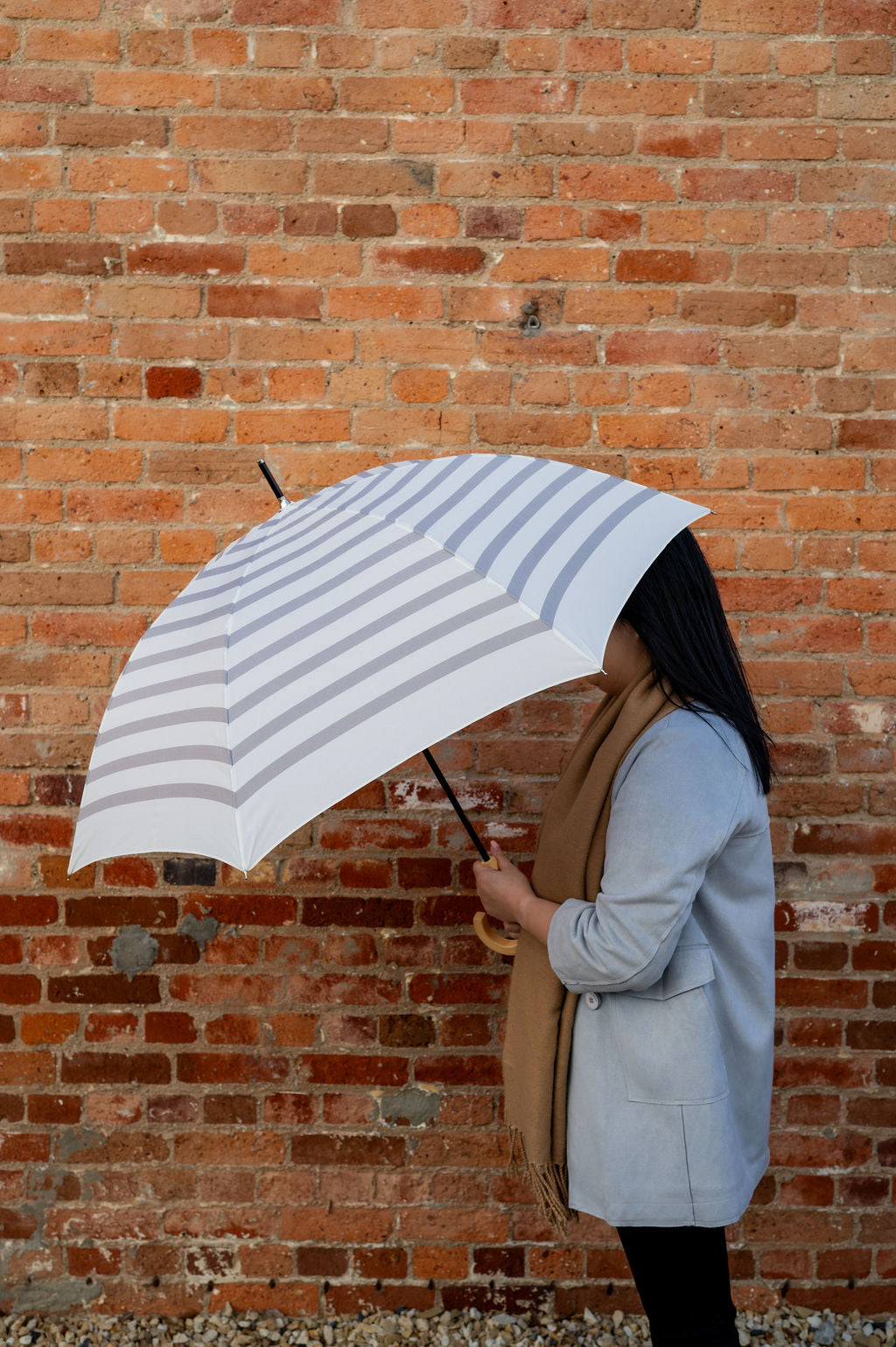 RE:PET Umbrella Grey Stripe | U-DAY | Miss Arthur | Home Goods | Tasmania