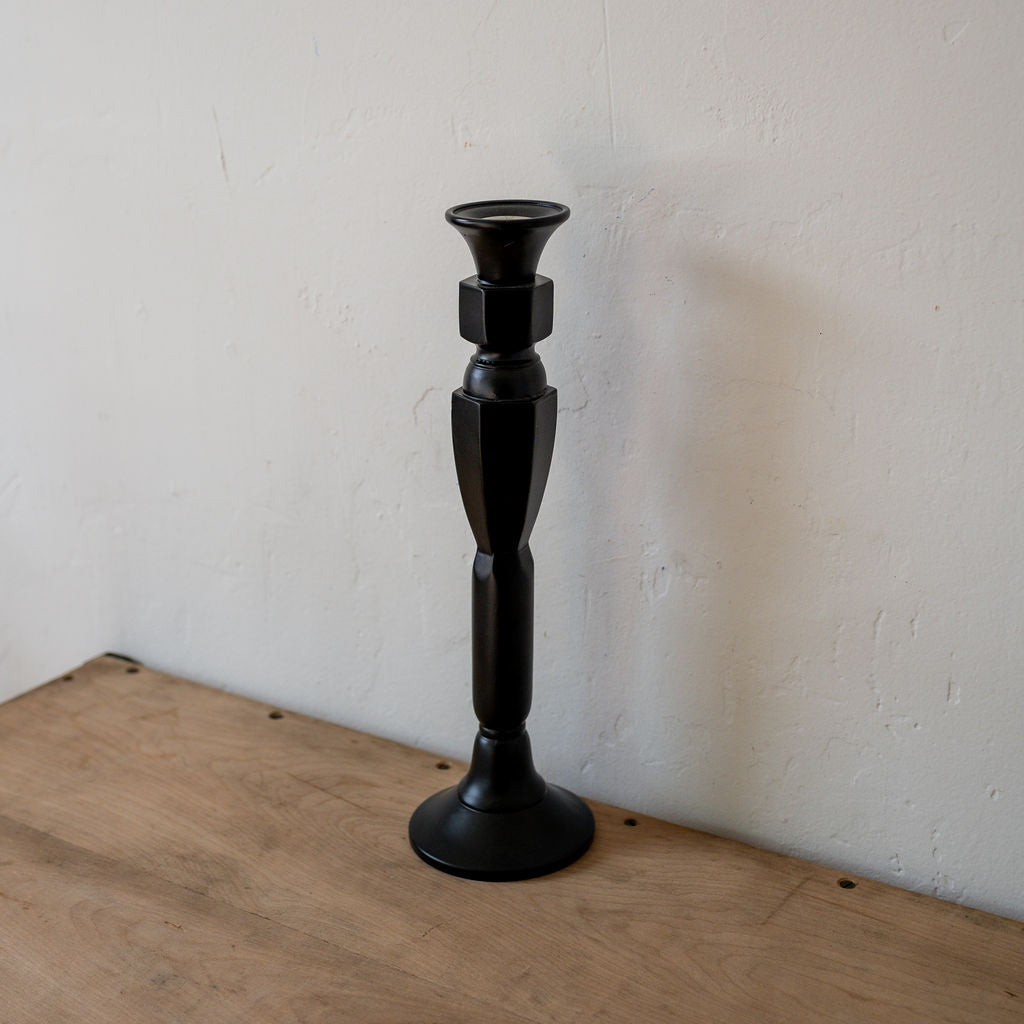 Sir|Madam Black Lacquered Candlestick No.1 | Sir|Madam | Miss Arthur | Home Goods | Tasmania