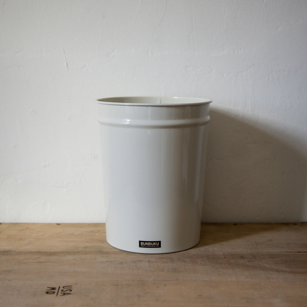 Bunbuku Tapered Waste Bucket Ivory | Bunbuku | Miss Arthur | Home Goods | Tasmania