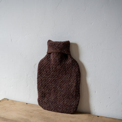 Tweedmill Textiles Hot Water Bottle Cover Recycled Wool Coffee | Tweedmill Textiles | Miss Arthur | Home Goods | Tasmania