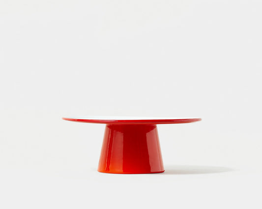 Falcon Enamelware Enamel Cake Stand Pillarbox Red | Falcon Enamelware | Miss Arthur | Home Goods | Tasmania