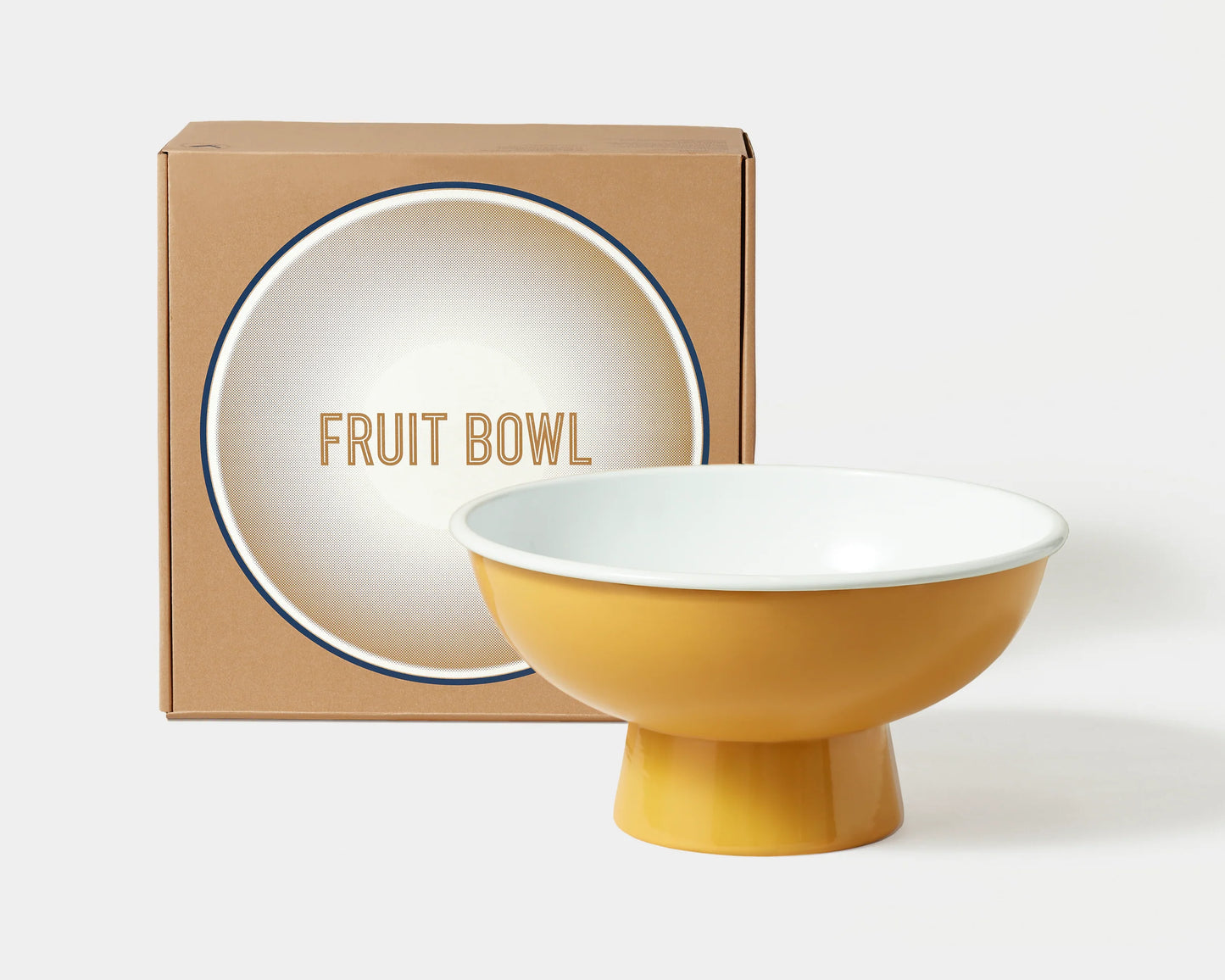 Falcon Enamelware Enamel Fruit Bowl Mustard Yellow | Falcon Enamelware | Miss Arthur | Home Goods | Tasmania