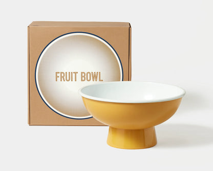 Falcon Enamelware Enamel Fruit Bowl Mustard Yellow | Falcon Enamelware | Miss Arthur | Home Goods | Tasmania