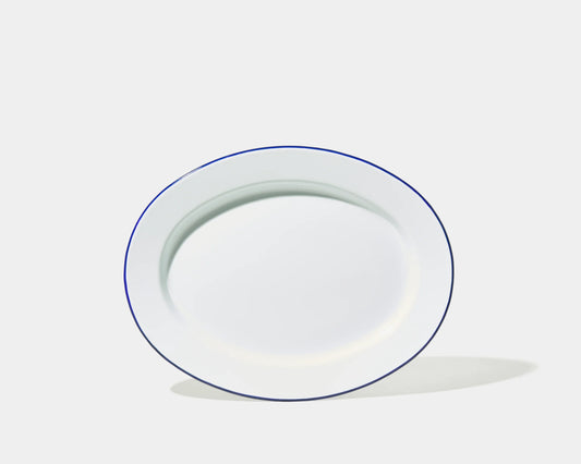 Falcon Enamelware Enamel Oval Plate White | Falcon Enamelware | Miss Arthur | Home Goods | Tasmania