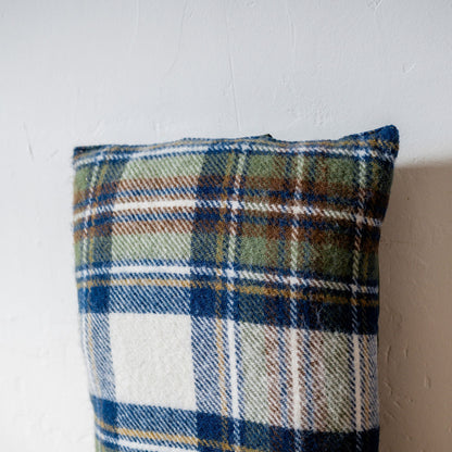 Tweedmill Textiles Kneeler Cushion Tweed Muted Blue Olive | Tweedmill Textiles | Miss Arthur | Home Goods | Tasmania