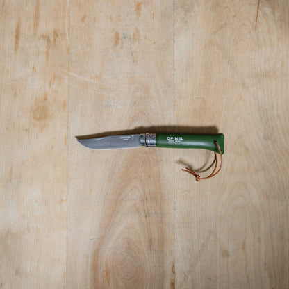 Opinel No.8 Colorama Pocket Knife Khaki | Opinel | Miss Arthur | Home Goods | Tasmania