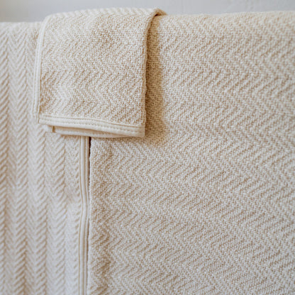 Fog Linen Work Herringbone Cotton Bath Towel | Fog Linen Work | Miss Arthur | Home Goods | Tasmania