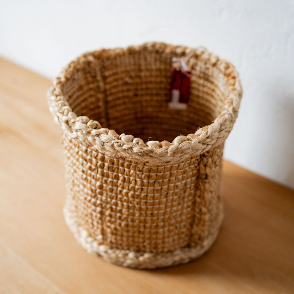 Fair Go Trading Jute Basket Hatched No Handles Small | Fair Go Trading | Miss Arthur | Home Goods | Tasmania