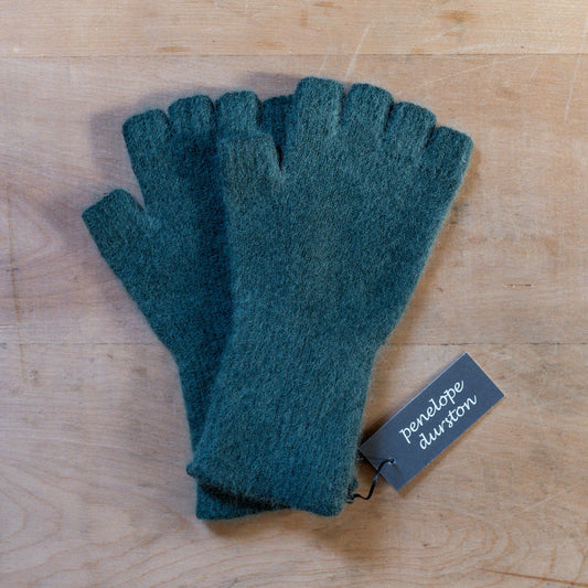 Penelope Durston Angora and Lambswool Fingerless Gloves Kelp | Penelope Durston | Miss Arthur | Home Goods | Tasmania