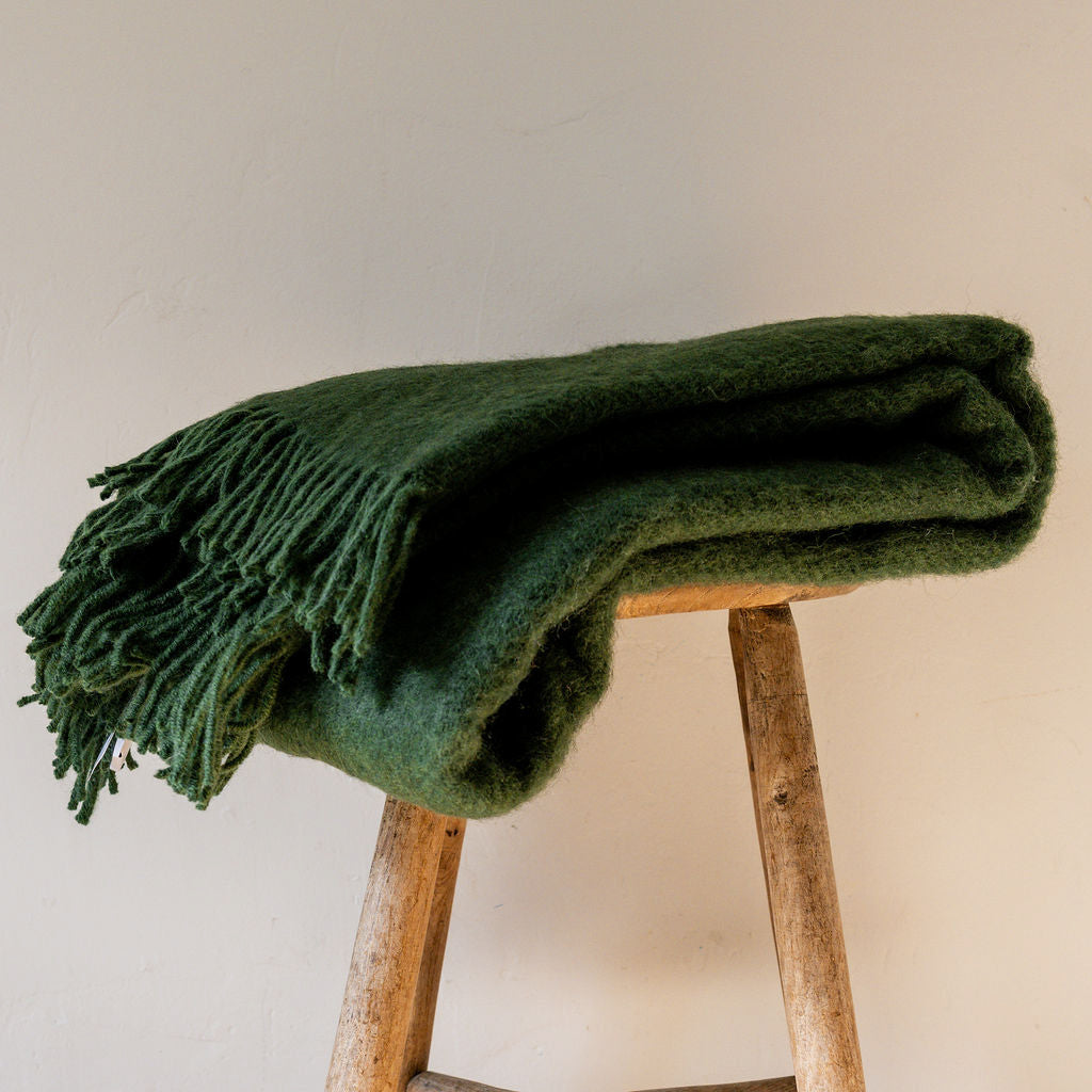 Klippan Gotland Blanket Bottle Green | Klippan | Miss Arthur | Home Goods | Tasmania