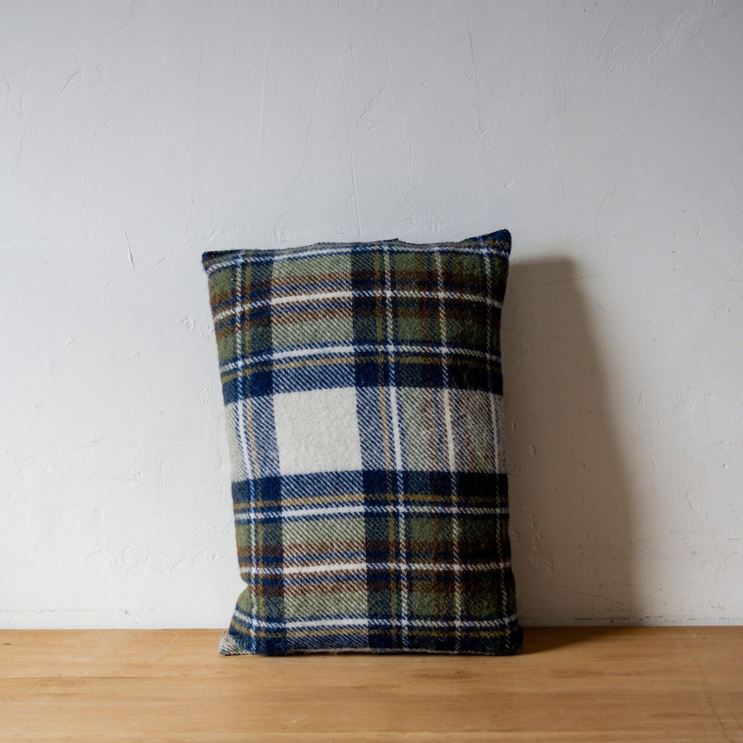 Tweedmill Textiles Kneeler Cushion Tweed Muted Blue Olive | Tweedmill Textiles | Miss Arthur | Home Goods | Tasmania