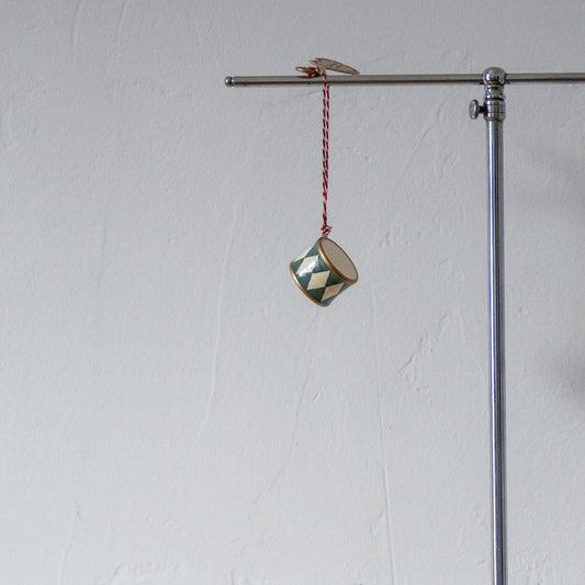 Maileg Metal Ornament Drum Small Dark Green | Maileg Design | Miss Arthur | Home Goods | Tasmania