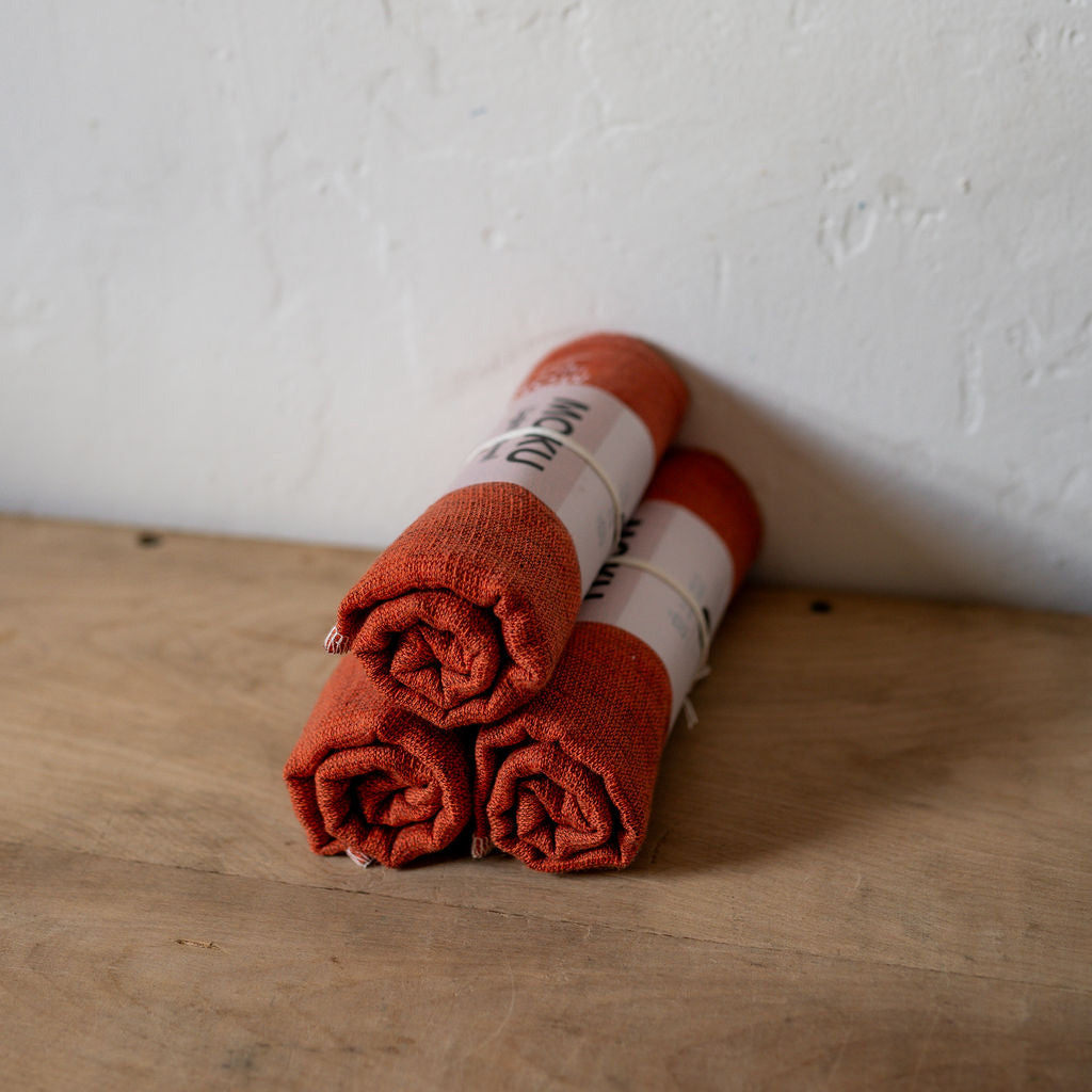 Kontex Moku Medium Towel Orange | Kontex | Miss Arthur | Home Goods | Tasmania