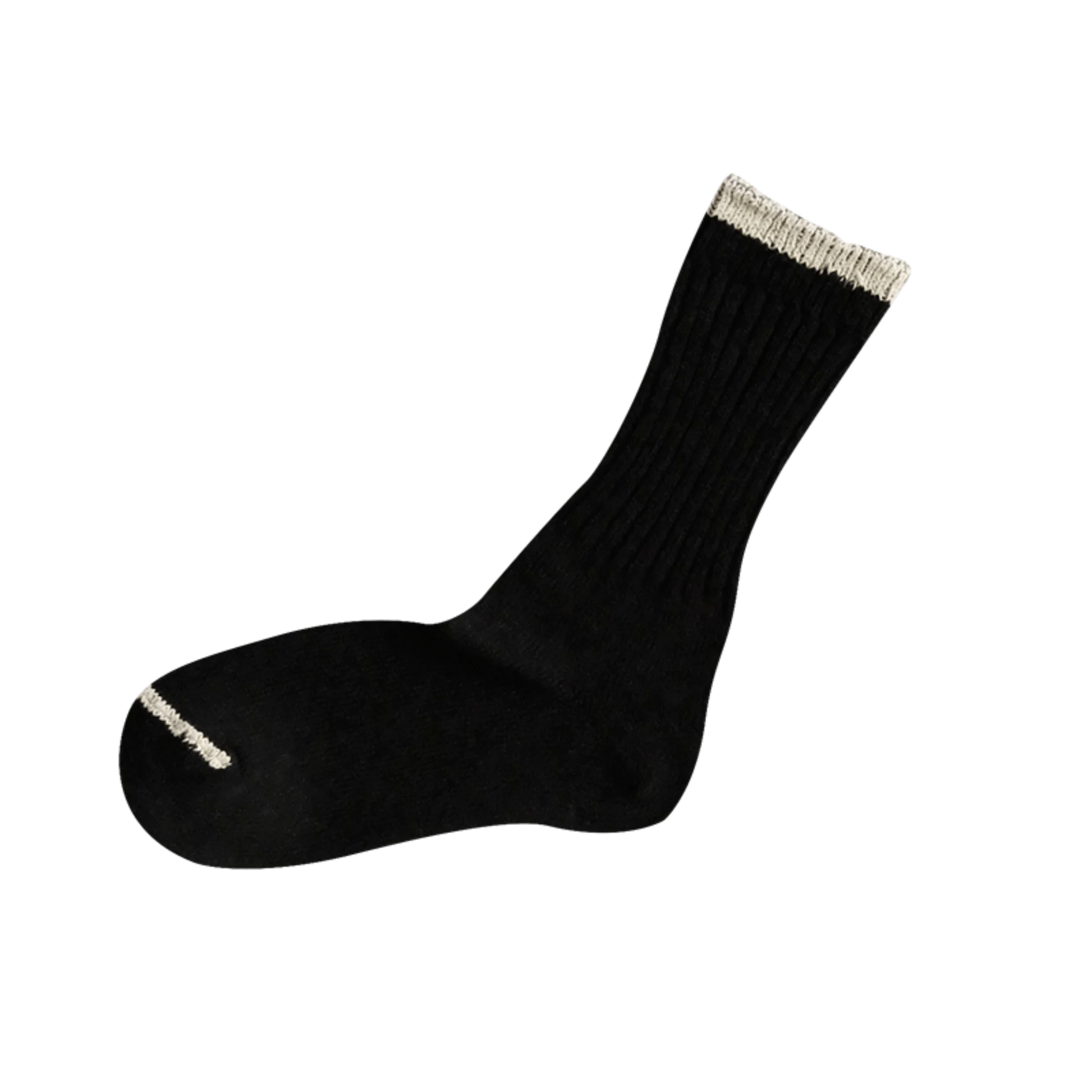 Nishiguchi Kutsushita Boston Silk Cotton Sock Black Large | Nishiguchi Kutsushita | Miss Arthur | Home Goods | Tasmania