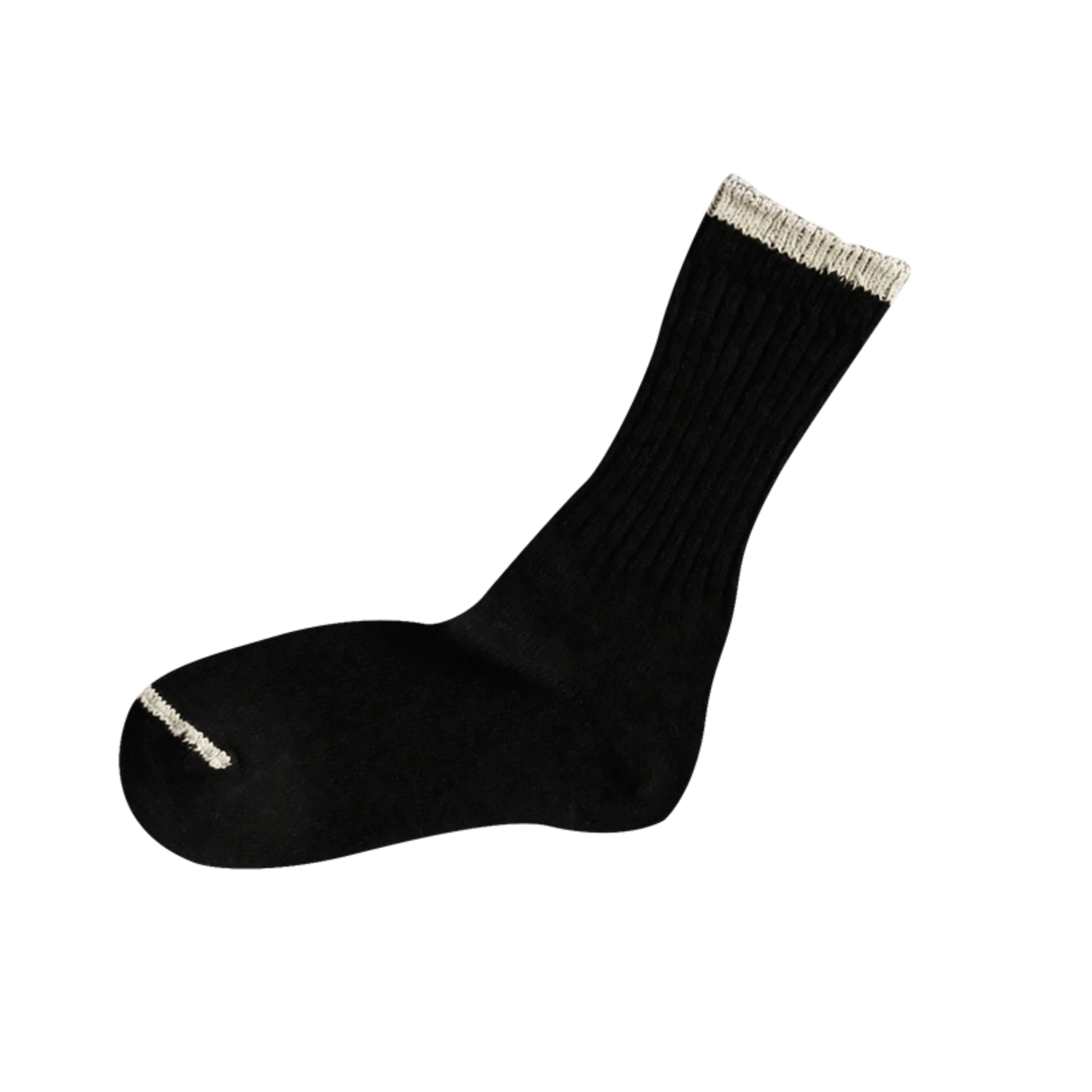 Nishiguchi Kutsushita Boston Silk Cotton Sock Black Medium | Nishiguchi Kutsushita | Miss Arthur | Home Goods | Tasmania