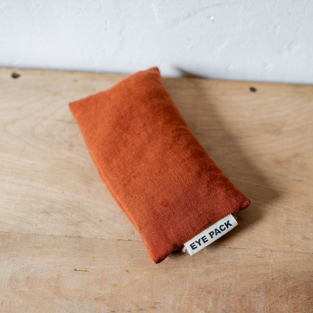 Linen Eye Pillow Ochre | Heatpack From Tasmania | Miss Arthur | Home Goods | Tasmania