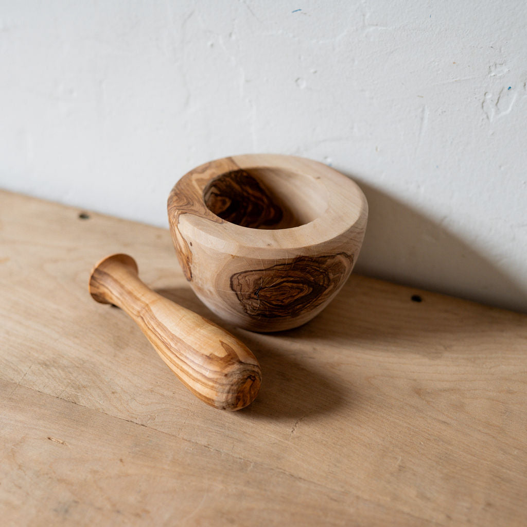 Olive Wood Mortar and Pestle | Artisanal Goods | Miss Arthur | Home Goods | Tasmania