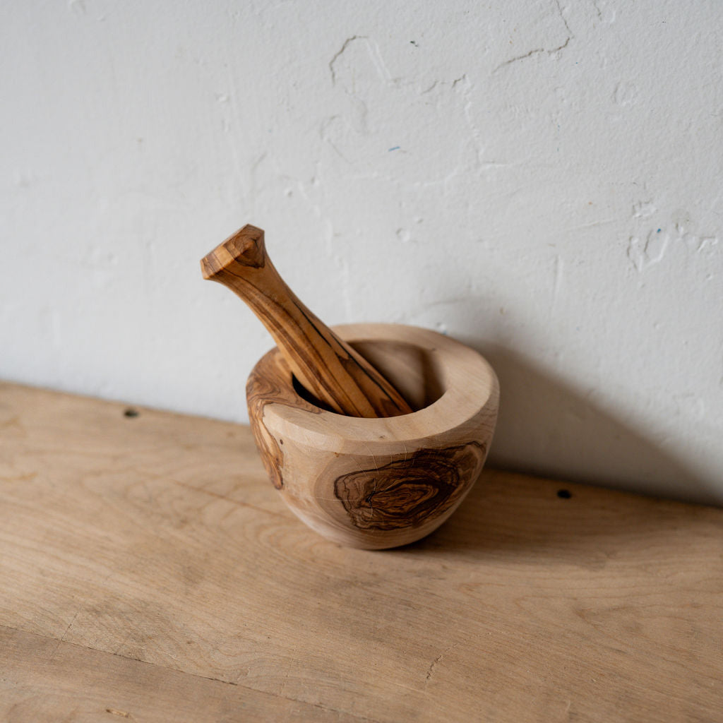 Olive Wood Mortar and Pestle | Artisanal Goods | Miss Arthur | Home Goods | Tasmania