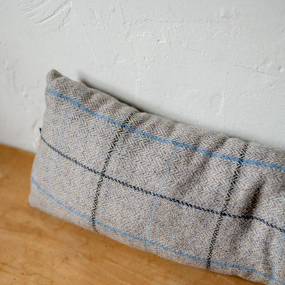 Tweed Draught Excluder Overcheck Silver | Tweedmill Textiles | Miss Arthur | Home Goods | Tasmania