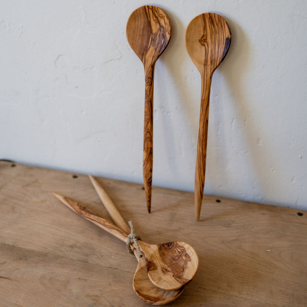 Olive Wood Salad Spoons | Artisanal Goods | Miss Arthur | Home Goods | Tasmania