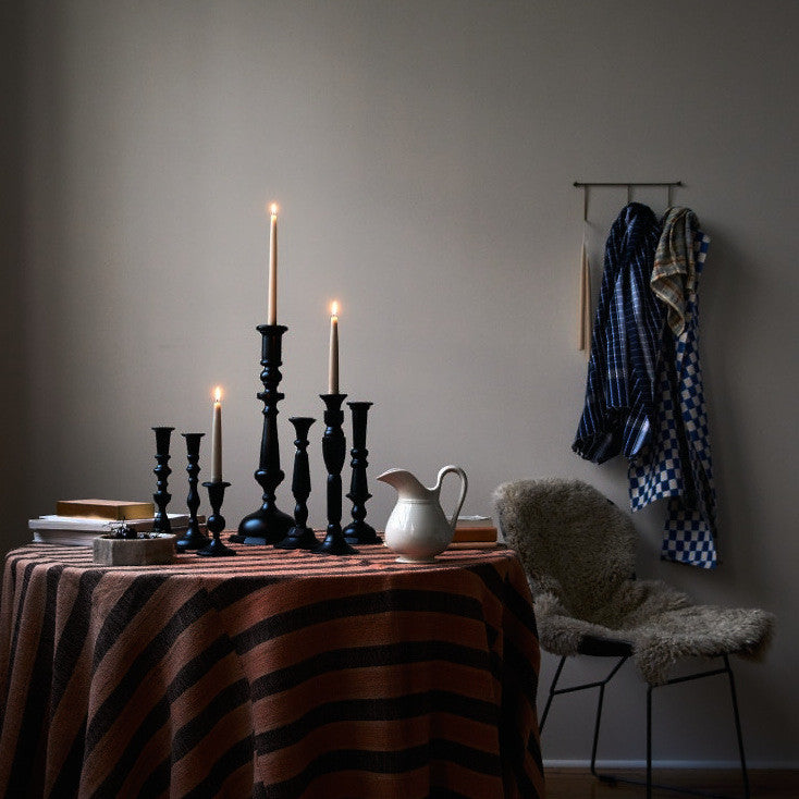 Sir|Madam Black Lacquered Candlestick No.1 | Sir|Madam | Miss Arthur | Home Goods | Tasmania