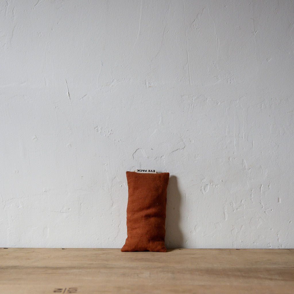 Linen Eye Pillow Ochre | Heatpack From Tasmania | Miss Arthur | Home Goods | Tasmania