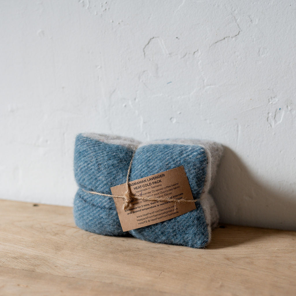 Recycled Wool Lavender Heat Pack Blue Grey | Heatpack From Tasmania | Miss Arthur | Home Goods | Tasmania