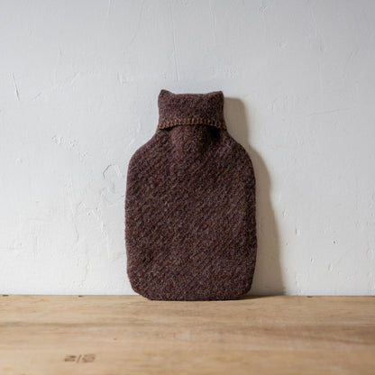 Tweedmill Textiles Hot Water Bottle Cover Recycled Wool Coffee | Tweedmill Textiles | Miss Arthur | Home Goods | Tasmania