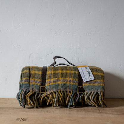 Tweedmill Textiles Polo Wool Picnic Rug Cottage Mustard Brown | Tweedmill Textiles | Miss Arthur | Home Goods | Tasmania