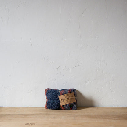 Recycled Wool Lavender Heat Pack Navy Coral | Heatpack From Tasmania | Miss Arthur | Home Goods | Tasmania