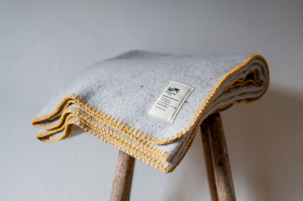 Waverley Mills Recycled Wool Pet Blanket Gold | Waverley Mills | Miss Arthur | Home Goods | Tasmania