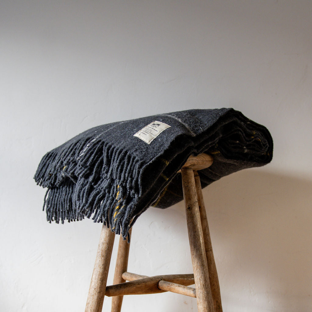 Waverley Mills Trace Throw Charcoal | Waverley Mills | Miss Arthur | Home Goods | Tasmania