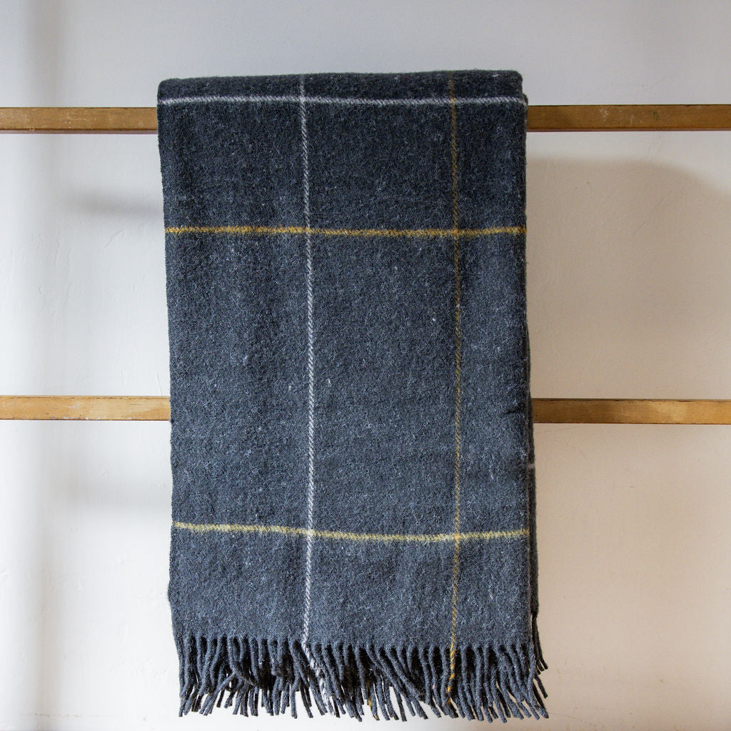 Waverley Mills Trace Throw Charcoal | Waverley Mills | Miss Arthur | Home Goods | Tasmania