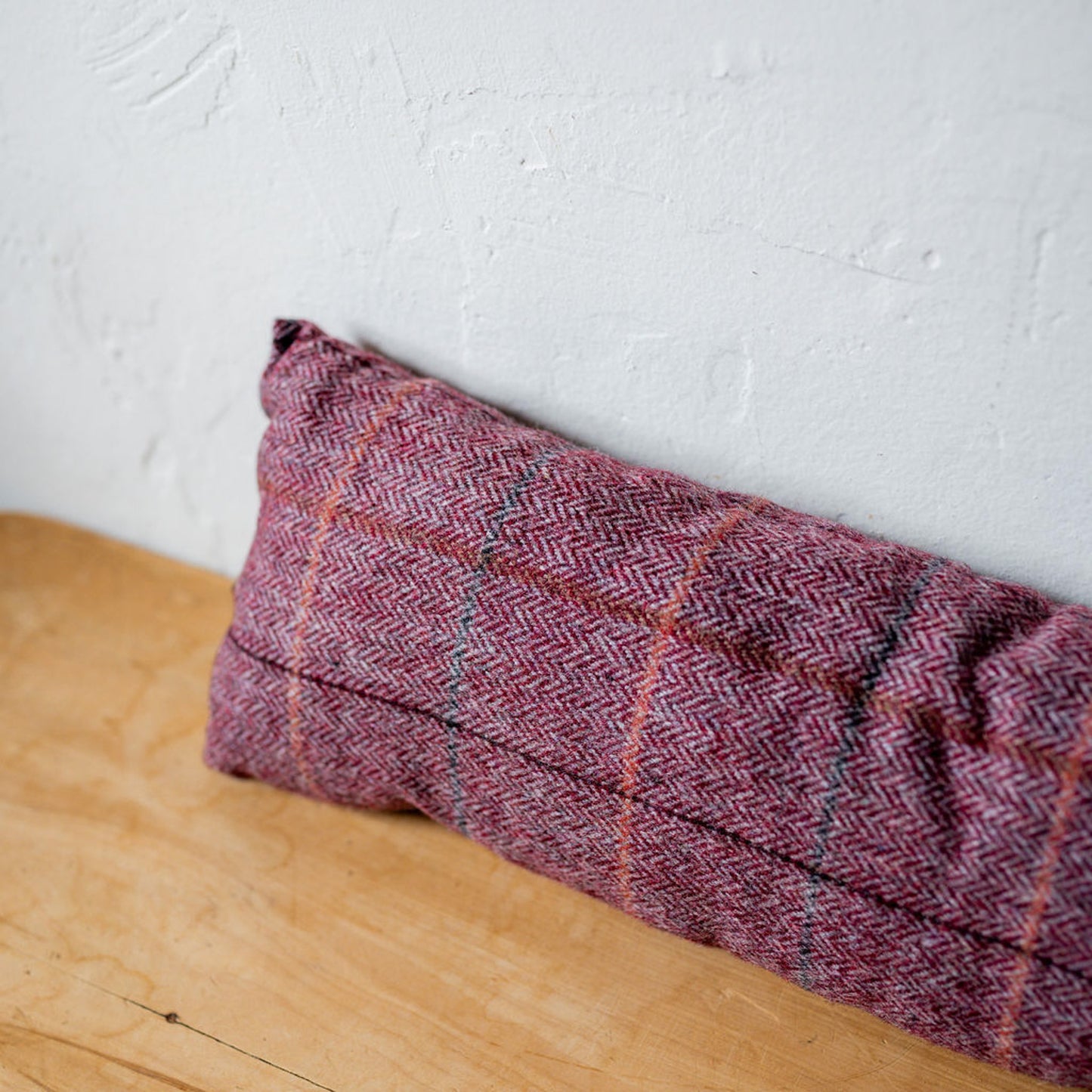 Tweed Draught Excluder Wine | Tweedmill Textiles | Miss Arthur | Home Goods | Tasmania