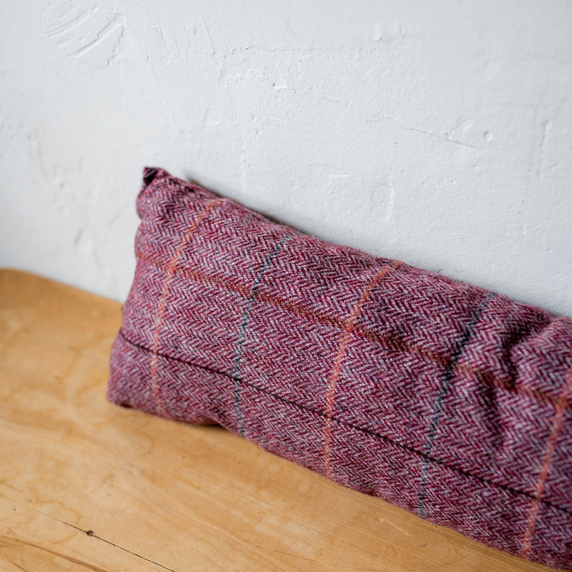 Tweed Draught Excluder Wine | Tweedmill Textiles | Miss Arthur | Home Goods | Tasmania