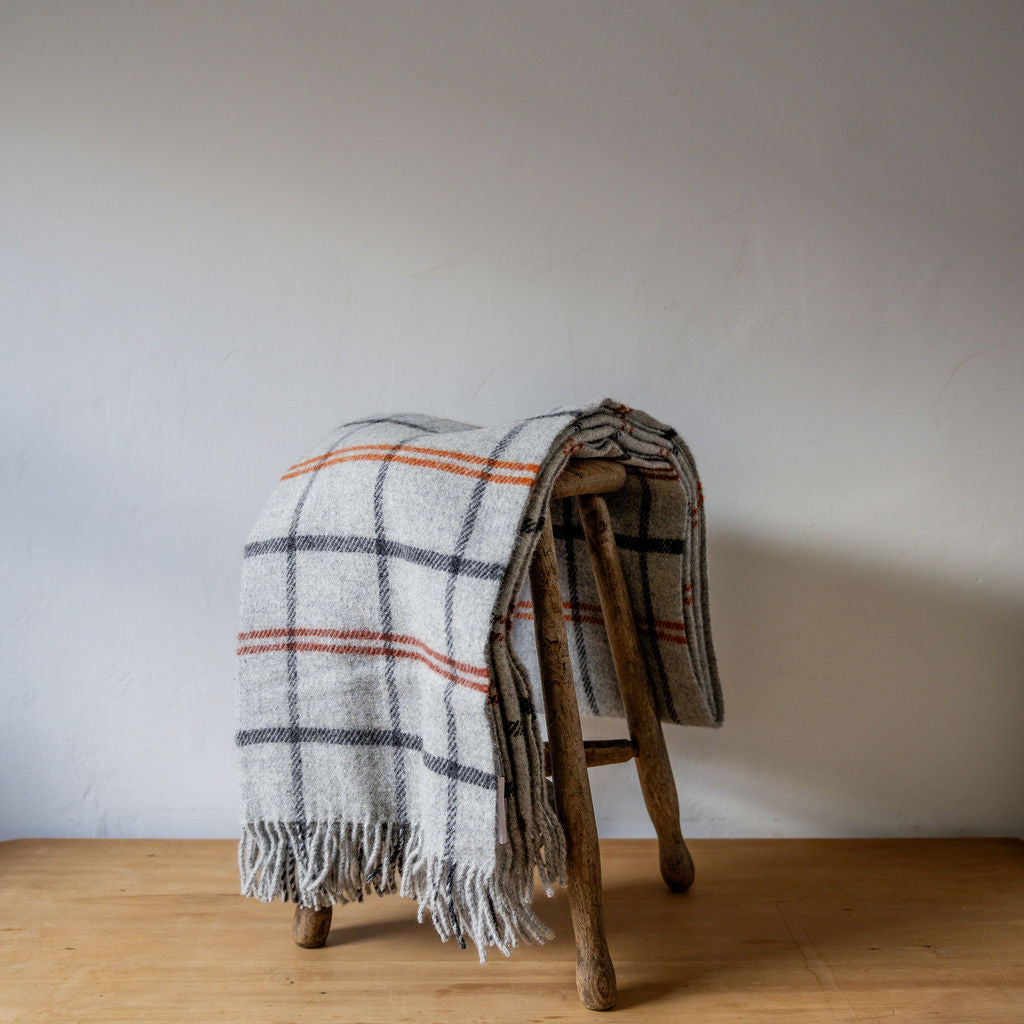 Klippan Tartan Blanket Light Grey | Klippan | Miss Arthur | Home Goods | Tasmania